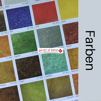 Beispiele aus der "Art of Beton" Farbpalette